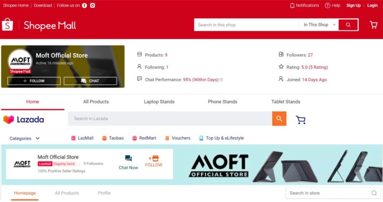 MOFT now available on Shopee and Lazada in Singapore – Tech Jio