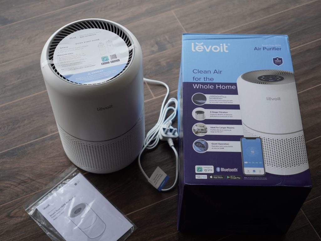 Levoit Air Purifier True HEPA Dual-Filter, with Aromatherapy, 3